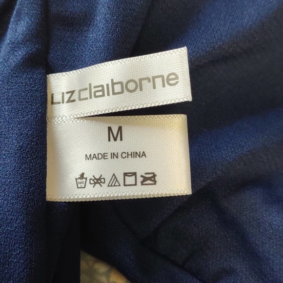 Liz Claiborne Floral Tankini Swimsuit Top Medium - Picture 8 of 10